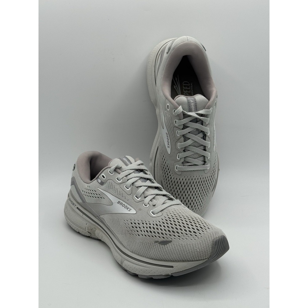 Brooks Ghost 15 Shoes Womens Size 7.5 Gray Running 1203801B112 Sneakers Walking - Picture 8 of 14